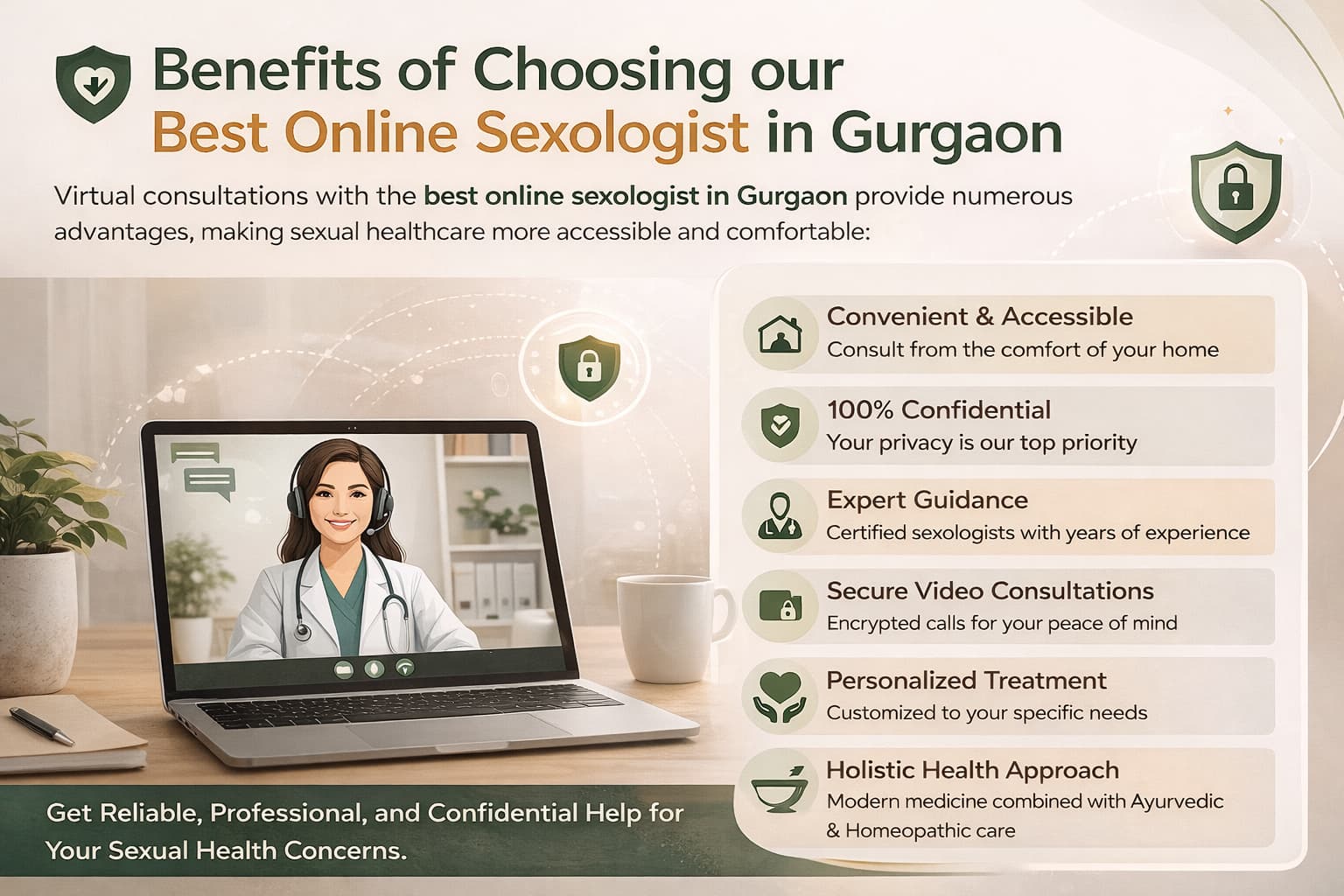 Secure online video consultation with best online sexologist in Gurgaon
